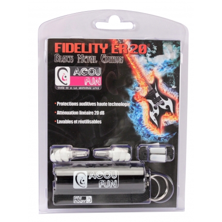 FILTRES ACOUFUN FIDELITY ER20 BLACK