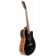 GUITARE CORT MJ-ME DX ACAJOU, NOIR BRILL