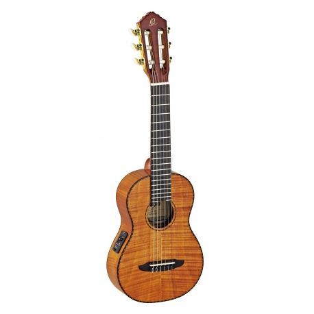 GUITARLELE ORTEGA ACAJOU FLAMME EQ