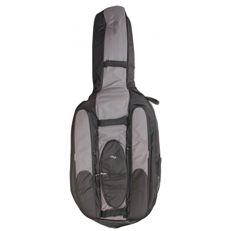 HOUSSE CONTREBASSE 3/4 BLACK BRUSHED STE