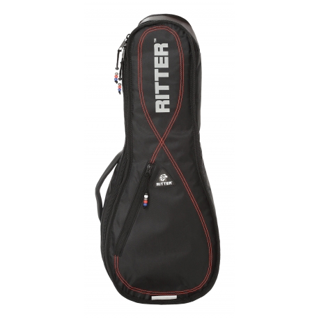 HOUSSE RITTER UKULELE NOIR & ROUGE