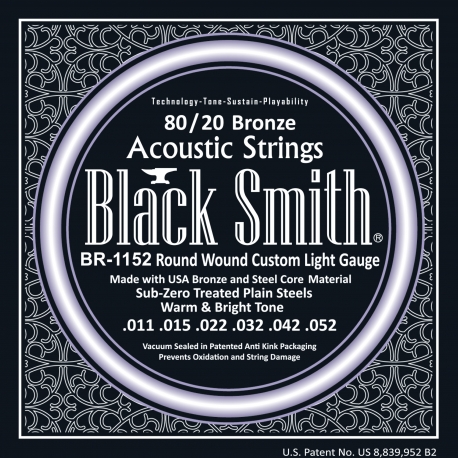 JEU BLACK SMITH ACOUSTIQUE BRONZE 11-52
