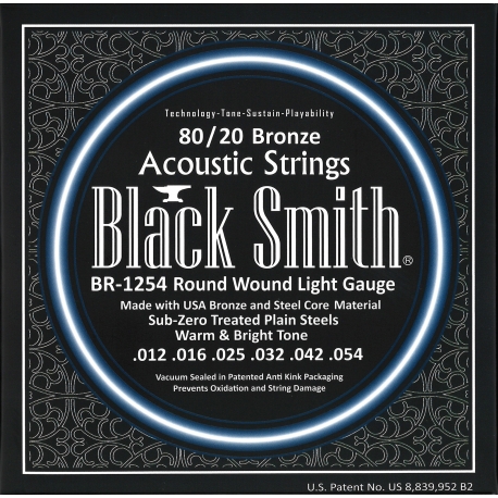 JEU BLACK SMITH ACOUSTIQUE BRONZE 12-54