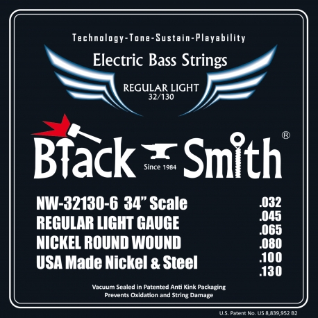 JEU BLACK SMITH BASSE 6 CORDES 32-130 34