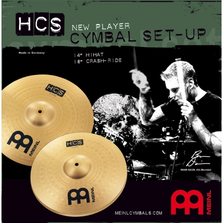 JEU MEINL 2 CYMBALES 14/18" HCS