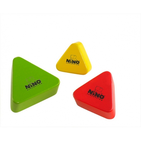LOT 3 SHAKERS NINO BOIS TRIANGLES