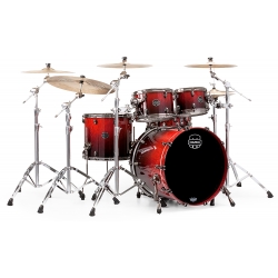 MAPEX SATURN V 5 FUTS CHERRY MAPLE BURL