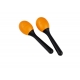 MARACAS NINO PLASTIQUE OVALES ORANGE