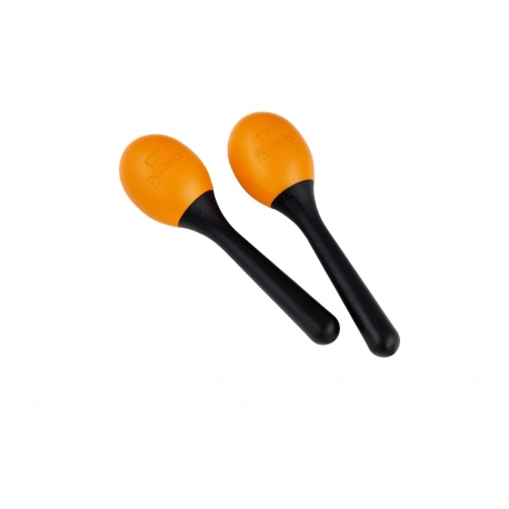 MARACAS NINO PLASTIQUE OVALES ORANGE