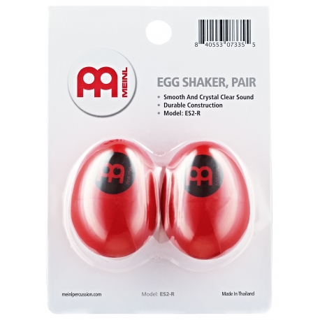 OEUF SHAKER MEINL PLASTIQUE ROUGE