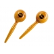 PAIRE DE MARACAS MEINL RONDS AMBRE
