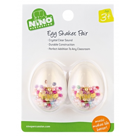 PAIRE OEUF-SHAKER NINO TRANSPARENT