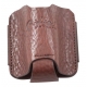 PORTE-SLIDE CUIR RIGHTON STRAPS BRUN