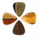 SACHET 4 MEDIATORS TIMBER TONES GRIP