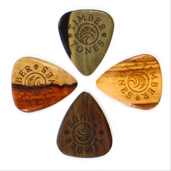 SACHET 4 MEDIATORS TIMBER TONES GRIP