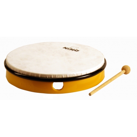 TAMBOURIN ABS 10" JAUNE