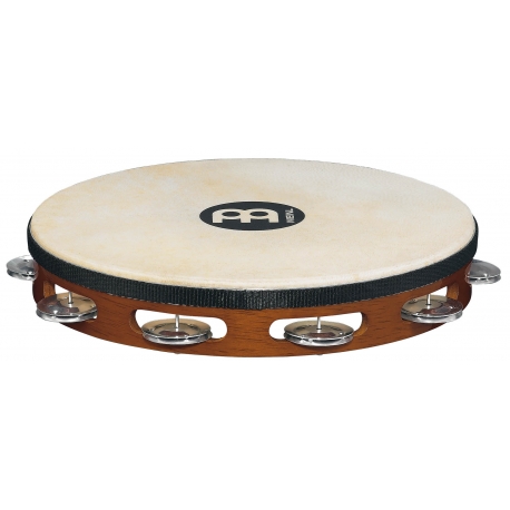 TAMBOURIN MEINL BOIS AVEC PEAU BRUN
