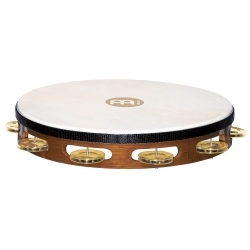 TAMBOURIN MEINL BOIS AVEC PEAU BRUN
