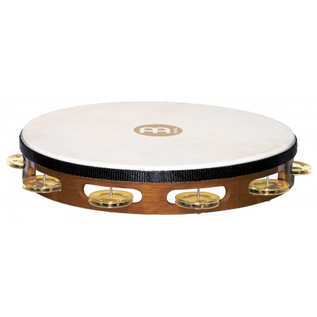 TAMBOURIN MEINL BOIS AVEC PEAU BRUN