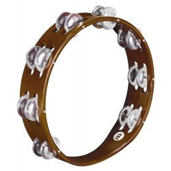 TAMBOURIN MEINL BOIS BRUN 2R CYMB ALU