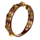 TAMBOURIN MEINL BOIS BRUN 2R CYMB LAITON