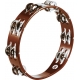 TAMBOURIN MEINL BOIS BRUN 2R CYMB NICKEL