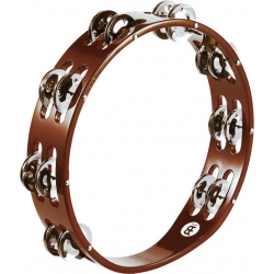 TAMBOURIN MEINL BOIS BRUN 2R CYMB NICKEL