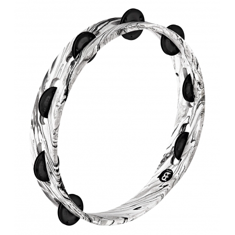 TAMBOURIN MEINL BOIS MARBRE NOIR/BLANC