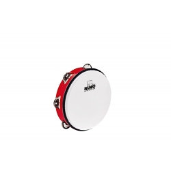 TAMBOURIN NINO ABS 10" +CYMB, ROUGE