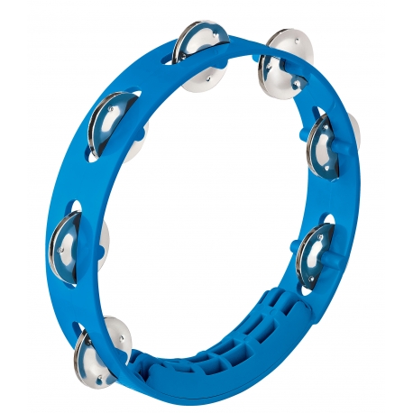 TAMBOURIN NINO ABS 8"/1 RANG BLEU