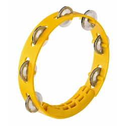TAMBOURIN NINO ABS 8"/1 RANG JAUNE