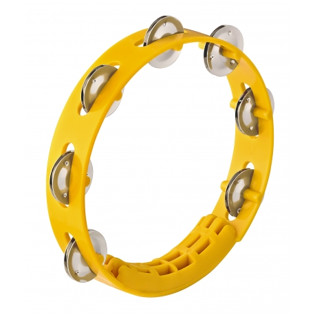 TAMBOURIN NINO ABS 8"/1 RANG JAUNE