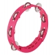 TAMBOURIN NINO ABS 8"/1 RANG ROSE