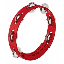TAMBOURIN NINO ABS 8"/1 RANG ROUGE