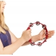 TAMBOURIN NINO ABS 8"/1 RANG ROUGE