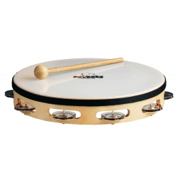 TAMBOURIN NINO BOIS 10"/1 RANG