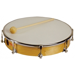 TAMBOURIN PEAU REGLABLE 25CM