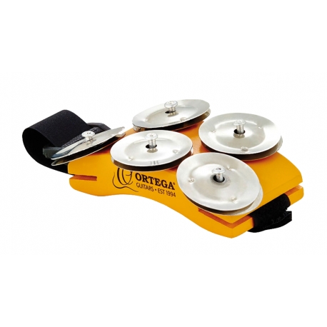 TAMBOURIN PIED AVEC CYMBALETTES ORTEGA