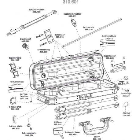 GEWA Etui Violon Liuteria Venezia