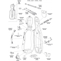 GEWA MADE IN GERMANY Etui Violoncelle Idea Evolution Rolly brillant