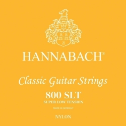 HANNABACH Cordes guitare classique Serie 800 Super Low Tension Argentée