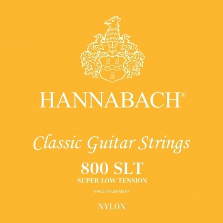 HANNABACH Cordes guitare classique Serie 800 Super Low Tension Argentée