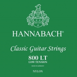 HANNABACH Cordes guitare classique Serie 800 Low tension Argentée