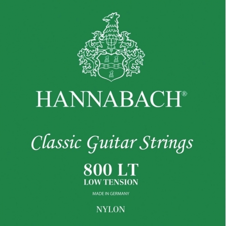 HANNABACH Cordes guitare classique Serie 800 Low tension Argentée