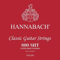 HANNABACH Cordes guitare classique Serie 800 Super High Tension Argentée