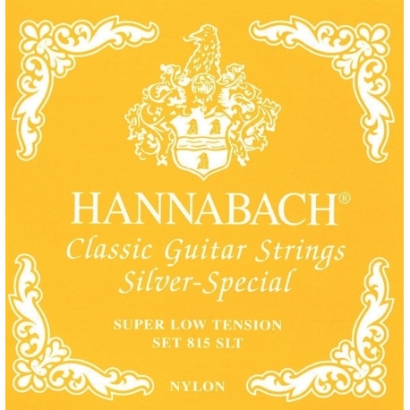 HANNABACH Cordes guitare classique Serie 815 Super Low Tension Silver Special