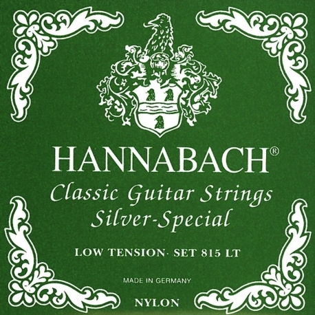 HANNABACH Cordes guitare classique Serie 815 Low tension Silver Special