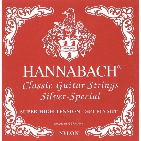 HANNABACH Cordes guitare classique Serie 815 Super High Tension Silver Special