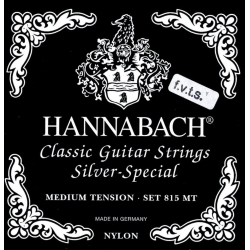 HANNABACH Cordes guitare classique Serie 815 F.V.T.S Medium / High Tension Silver Special