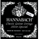HANNABACH Cordes guitare classique Serie 815 F.V.T.S Medium / High Tension Silver Special